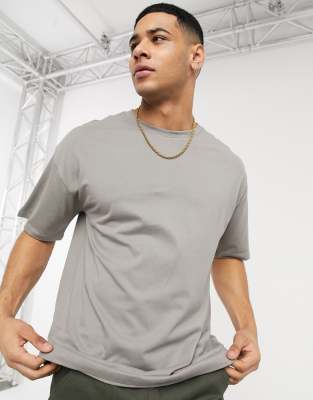 New Look Oversized T-shirt In Gray 