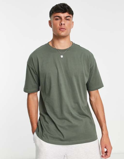 New Look oversized t-shirt in khaki