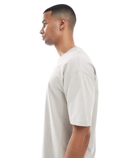 New Look - Oversized T-shirt in kiezelkleur , 4 van 5