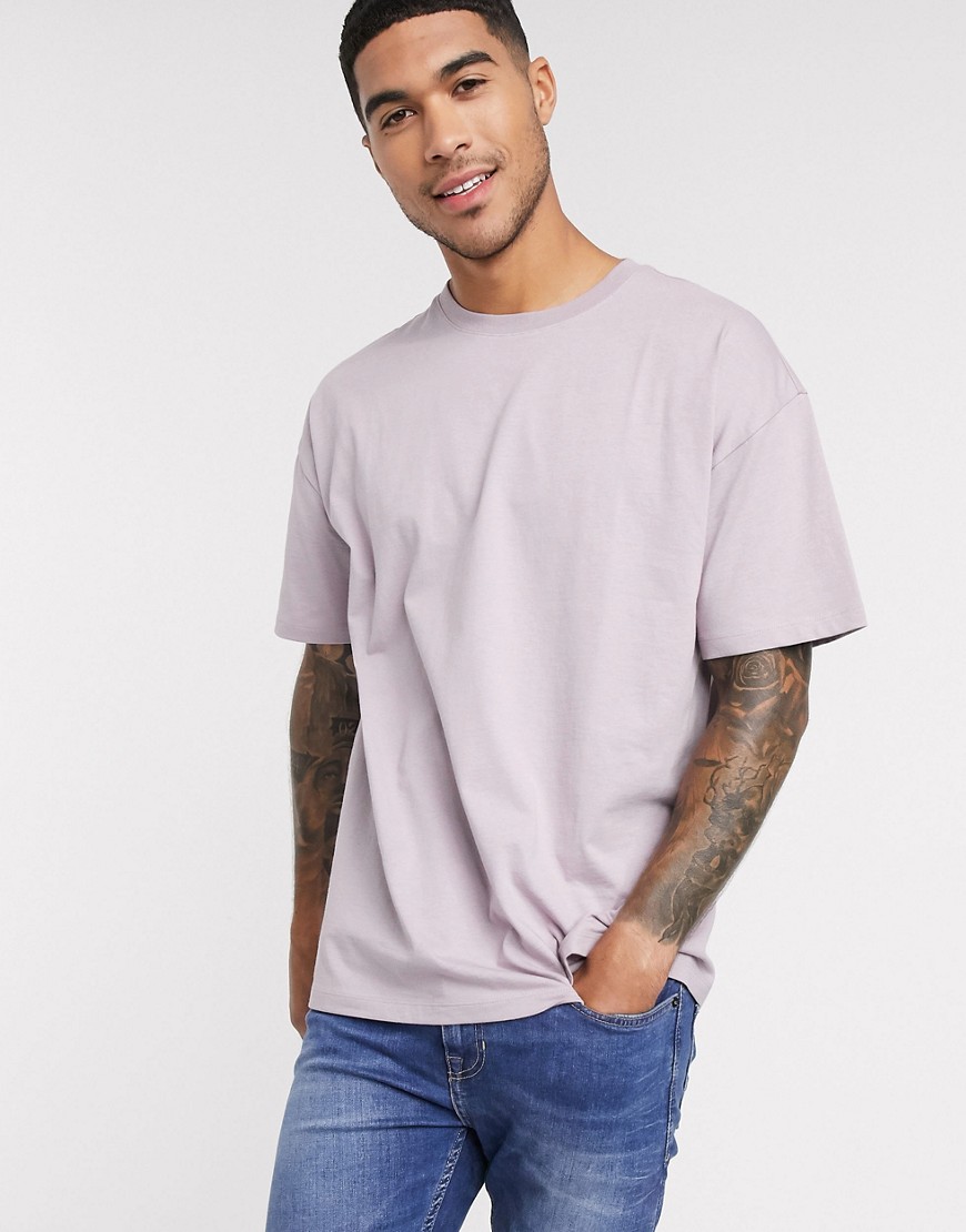 New Look oversized t-shirt in lilac-Purple