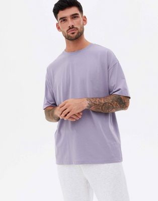 New Look oversized t-shirt in lilac