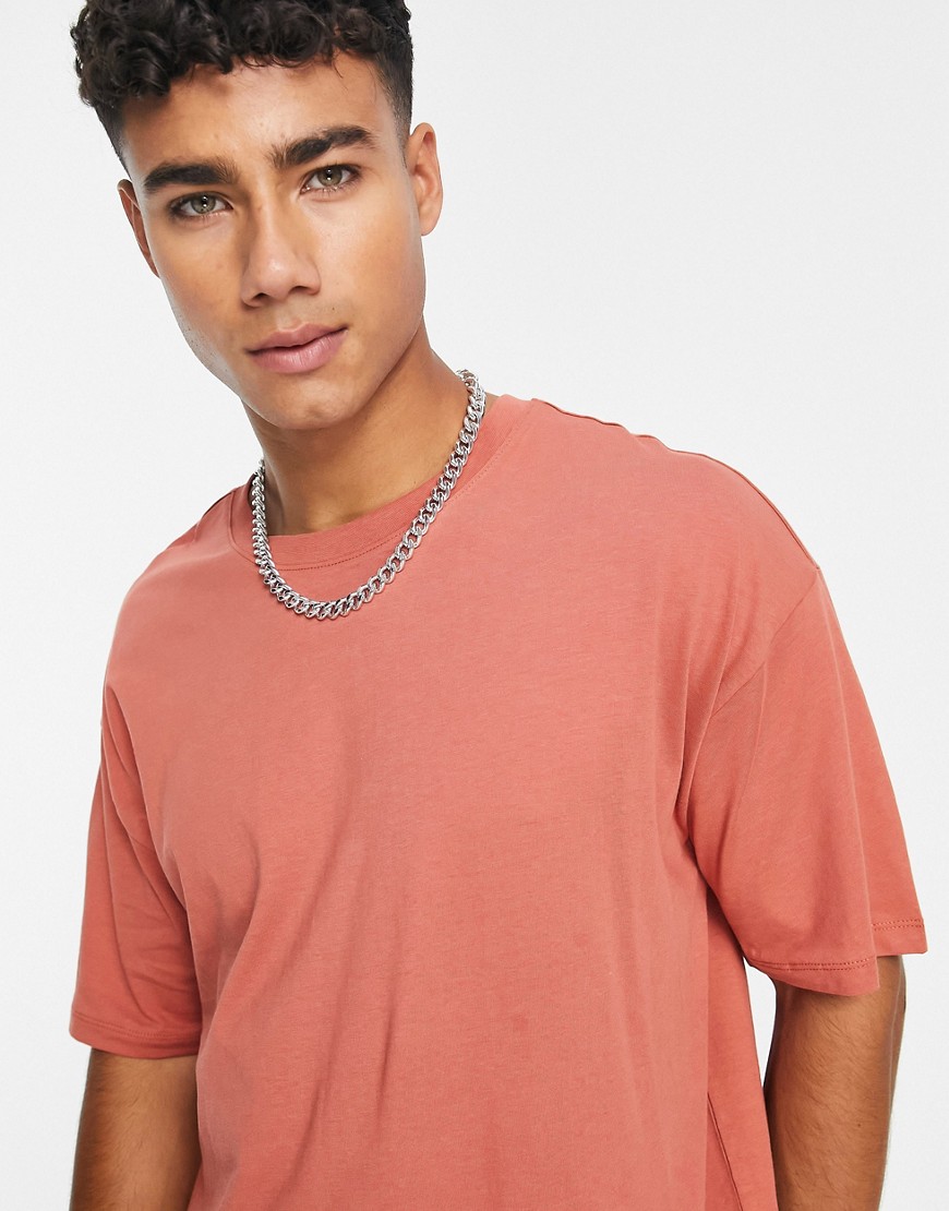 New Look oversized T-shirt in orange