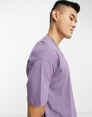 New Look oversized t-shirt in purple - ASOS Price Checker