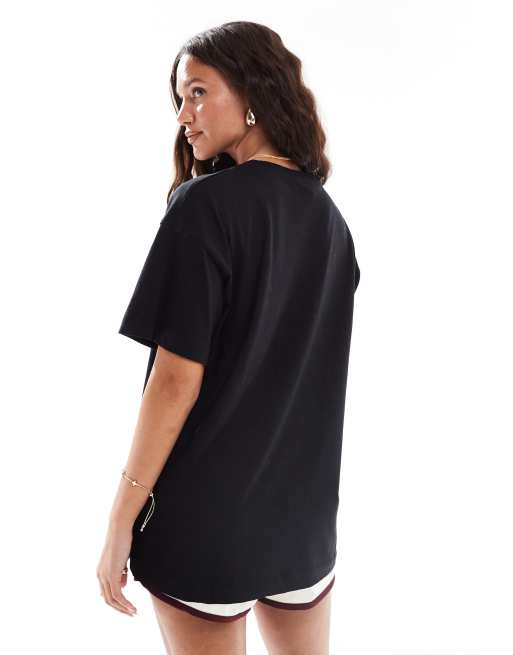 New Look - Oversized T-shirt in zwart, 4 van 4