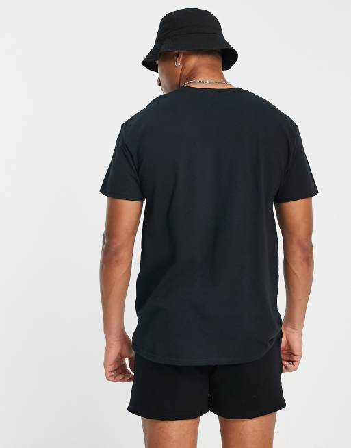 New Look - Oversized T-shirt met 'Good Vibes' print in zwart, 2 van 4