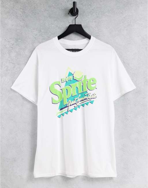 New Look - Oversized T-shirt met 'Sprite'-print in wit