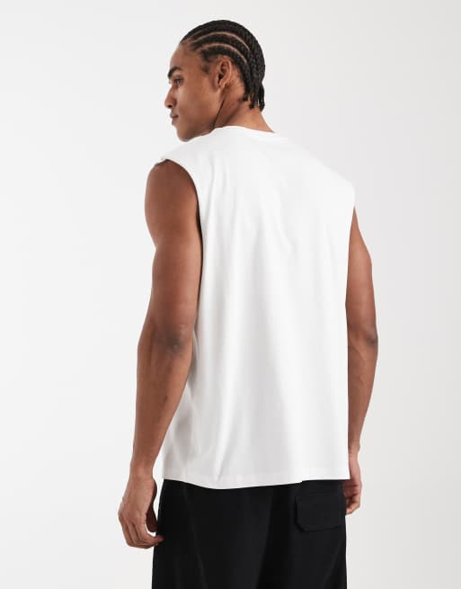 New Look - Oversized tanktop in wit, 3 van 5