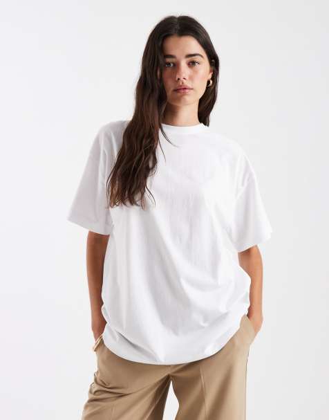 New Look oversized tee in white