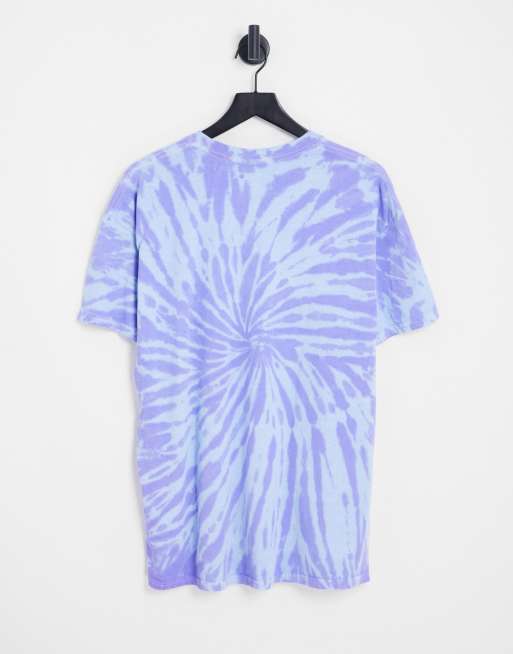 Oversized blue tie dye hot sale shirt