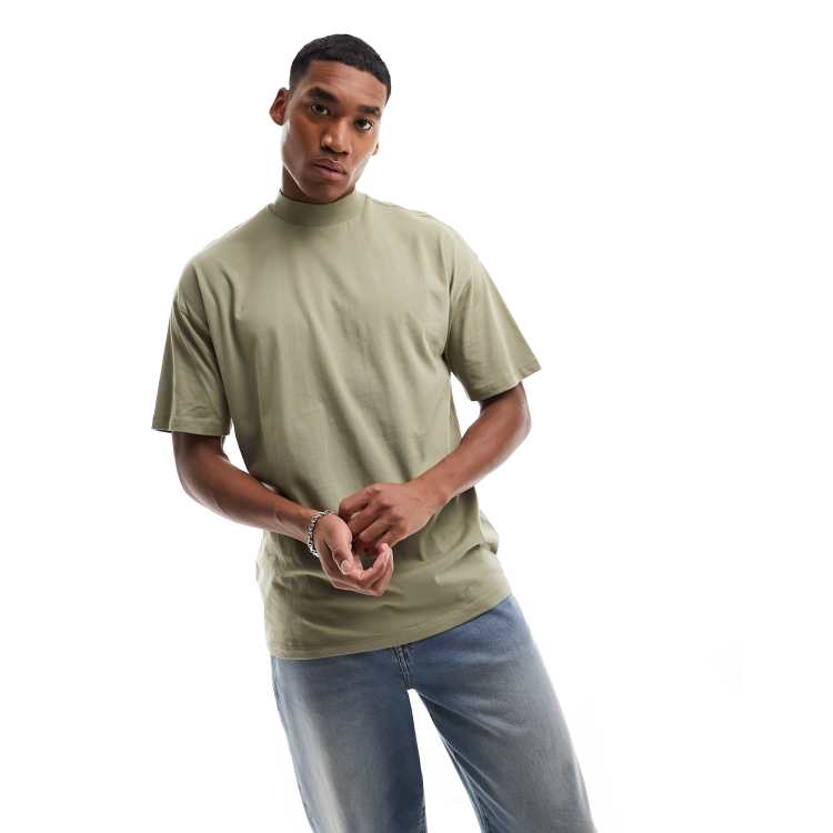 mister tee tupac shakur hands t shirt black shirt in light khaki New Look oversized turtle neck t Cra wallonieShops