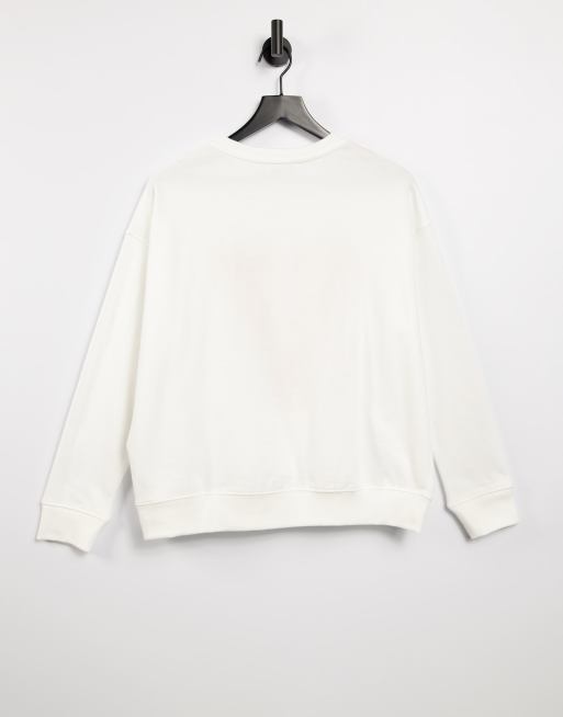 New look white outlet sweatshirt