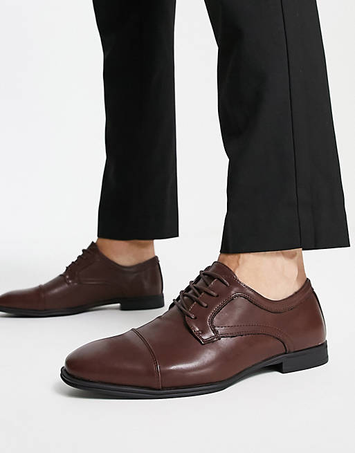 Gangster Metalen lijn Zielig New Look - Oxford schoenen in bruin | ASOS