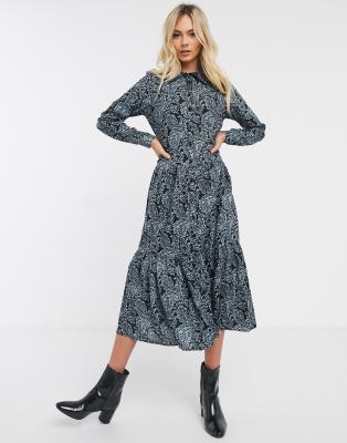 paisley midi dress