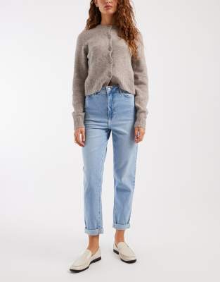 New Look - Palm - Mom-Jeans in Blau