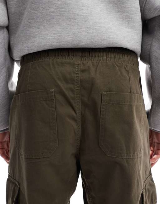 New Look - Pantalon cargo ajusté avec chevilles resserrées - Kaki foncé, 5 de 5
