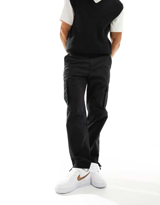 New Look - Pantalon cargo en tissu ripstop - Noir, 4 de 5