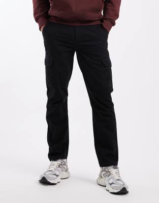 New Look - Pantalon cargo - Noir