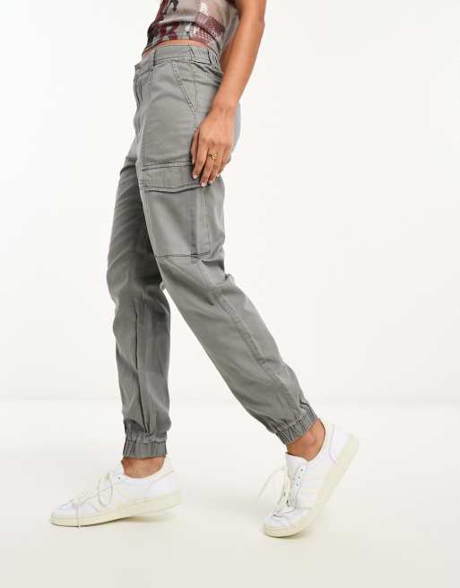 Pantalon cargo resserrés aux chevilles en coton pour homme taille