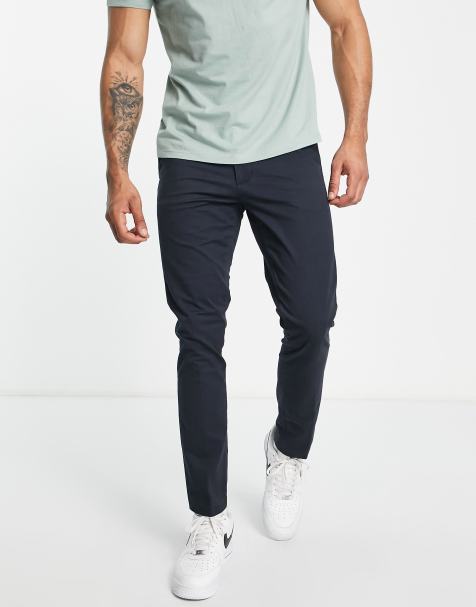 Pantalon Chino Court Ultra Ajust Bleu Marine ASOS Pour 59 OFF