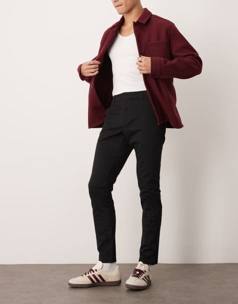 New Look - Pantalon chino ajusté - Noir - view 1