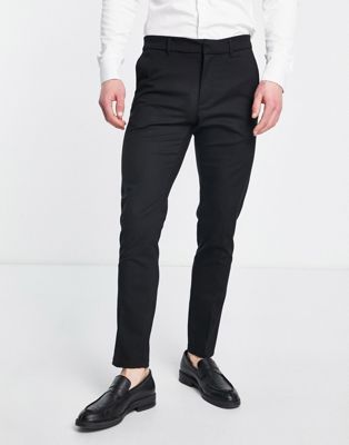 New Look - Pantalon de costume slim - Noir | ASOS
