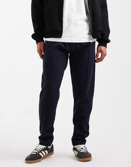 New Look - Pantalon de jogging d'ensemble en piqué à plis nervurés - Bleu marine, 2 de 5