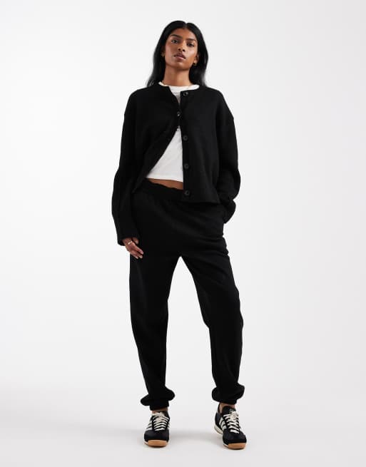 New Look - Pantalon de jogging resserré aux chevilles coupe slim - Noir, 4 de 5