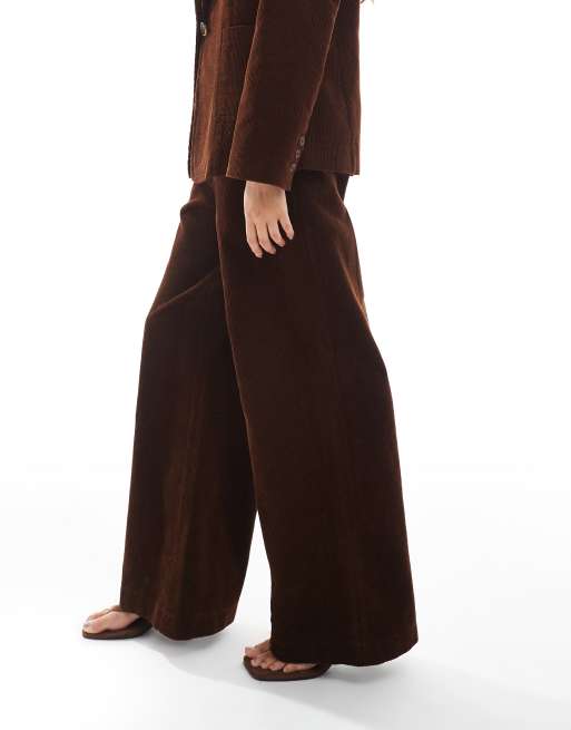 New Look - Pantalon d'ensemble ample en velours côtelé - Marron, 2 de 5