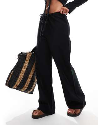 New Look - Pantalon large - Noir