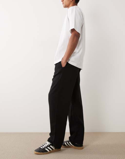 New Look - Pantalones negros de pernera ancha de tejido efecto lino (parte de un conjunto), 3 de 5