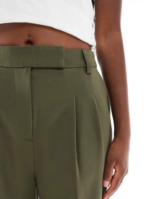 New Look - Pantaloni a fondo ampio kaki scuro, 4 di 5