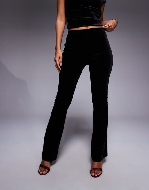 New Look - Pantaloni a zampa neri in velluto in coordinato, 3 di 5