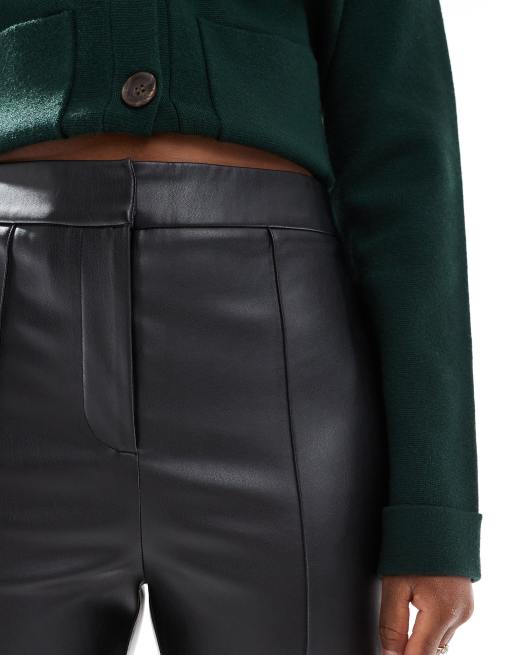 New Look - Pantaloni bootcut in similpelle PU neri, 4 di 5