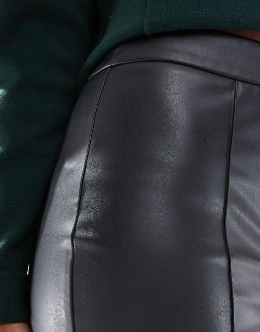 New Look - Pantaloni bootcut in similpelle PU neri, 5 di 5