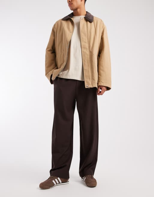 New Look - Pantaloni con fondo ampio marroni, 2 di 5