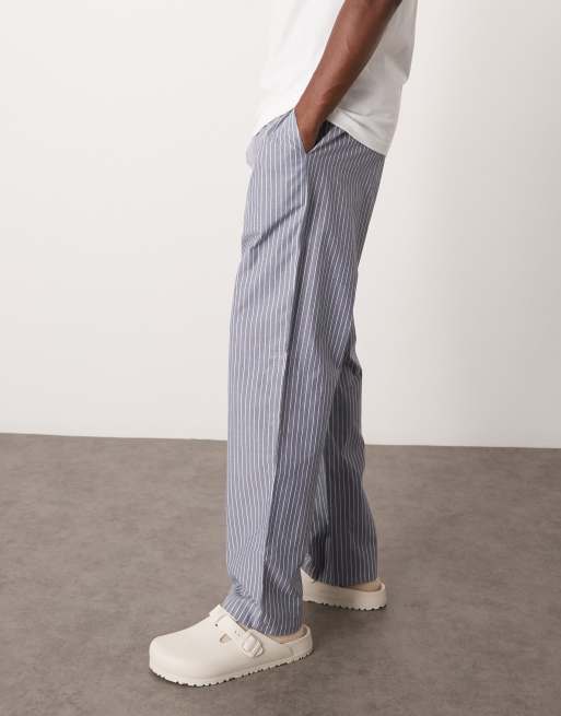 New Look - Pantaloni del pigiama color blu petrolio a righe, 2 di 4