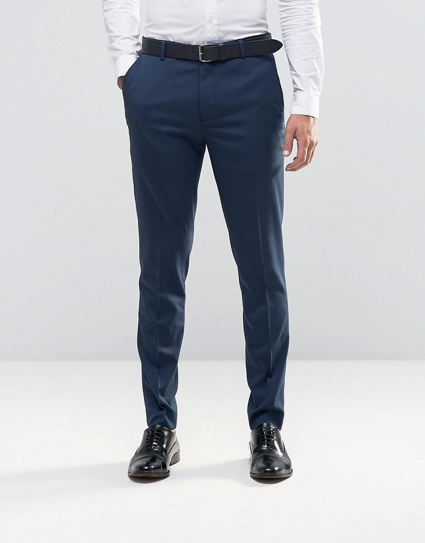 New Look - Pantaloni skinny eleganti blu navy