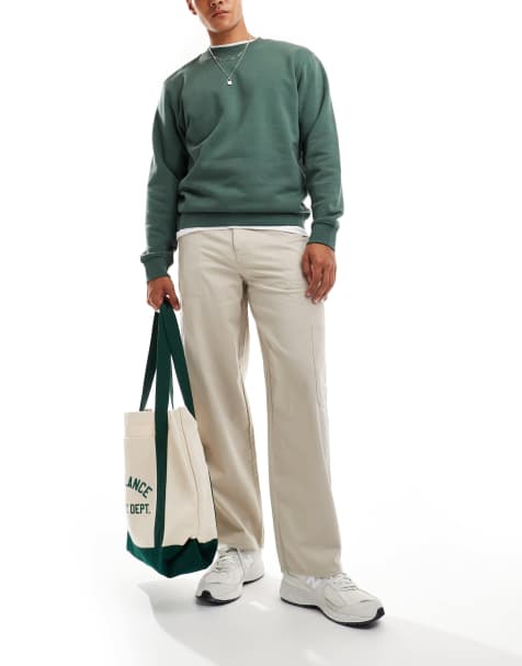 New Look - Pantaloni taglio comodo color pietra - view 1