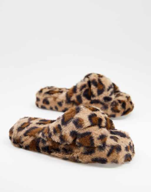 New Look - Pantoffels met dierenprint