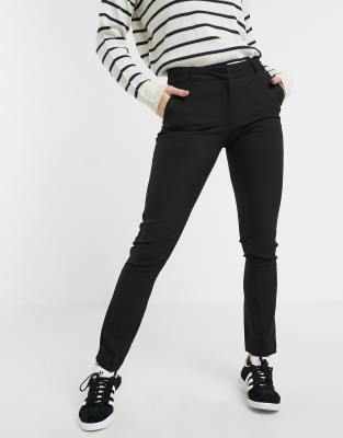 New Look pants with slim leg in black | ASOS