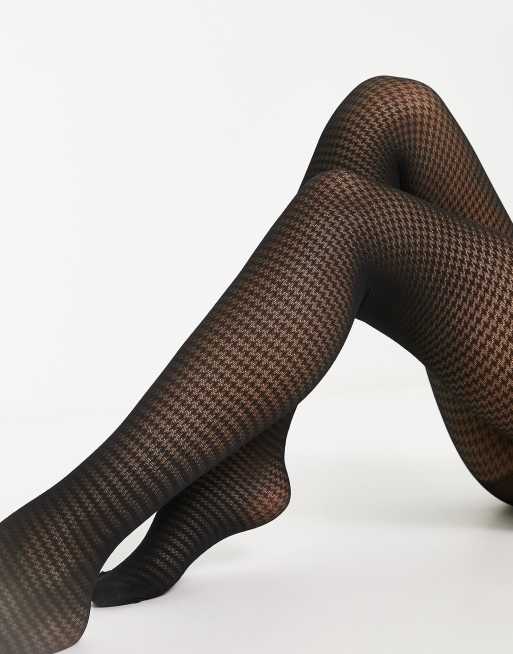 New Look - Panty met pied-de-poule print in zwart
