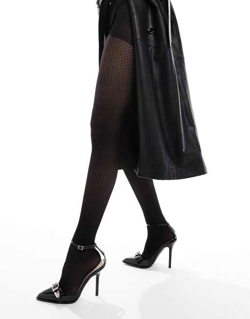 New Look - Panty's met ruitpatroon in zwart