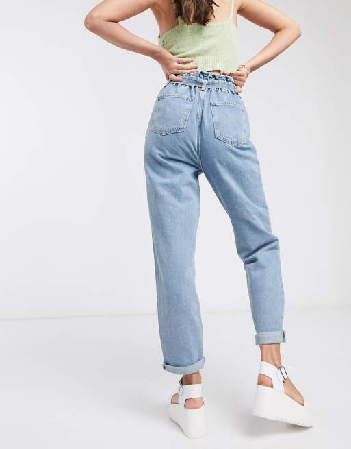 New look deals paperbag jeans