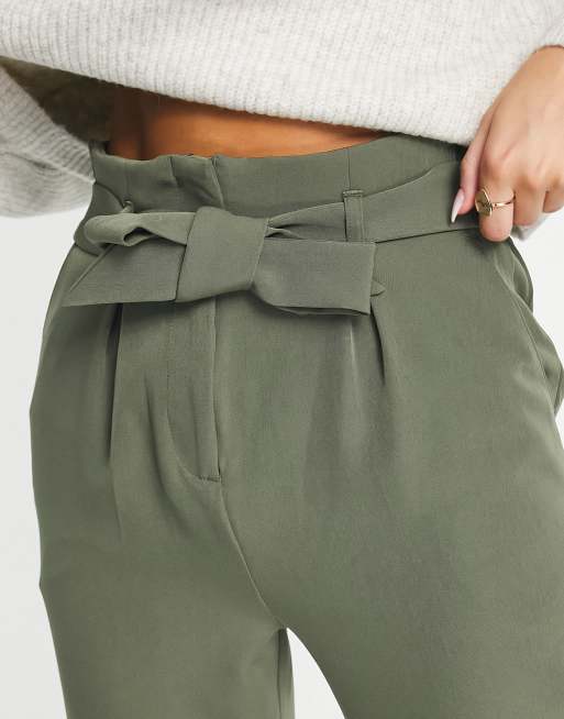 Paper bag hot sale trousers khaki