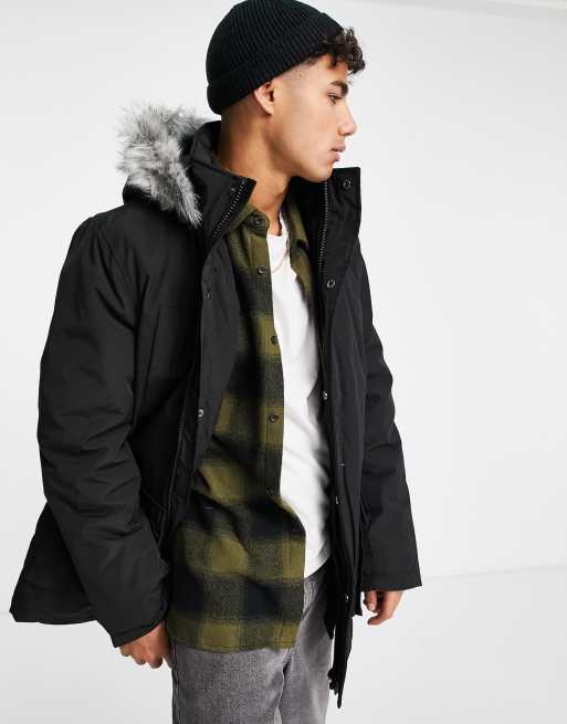 New look hotsell mens parka coats