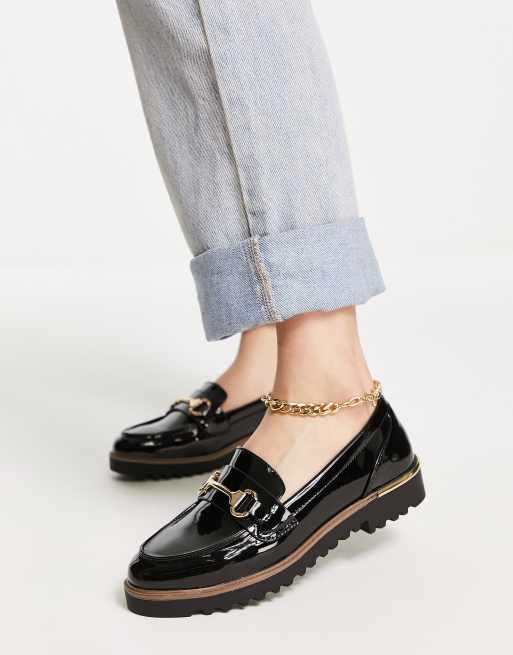 New look sale patent loafers