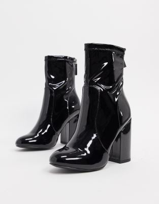 new look patent boots