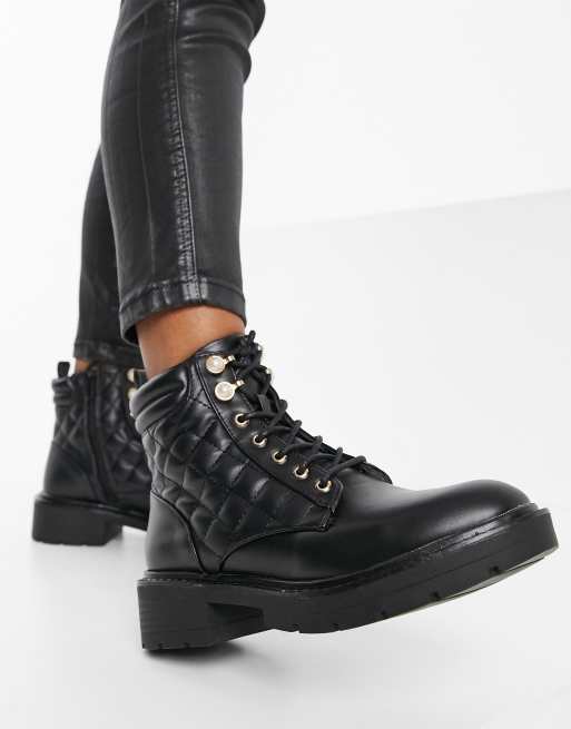 New look lace up flat 2024 hiker boot