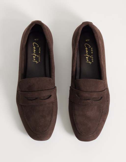 New Look penny loafer in dark brown, 3 of 5