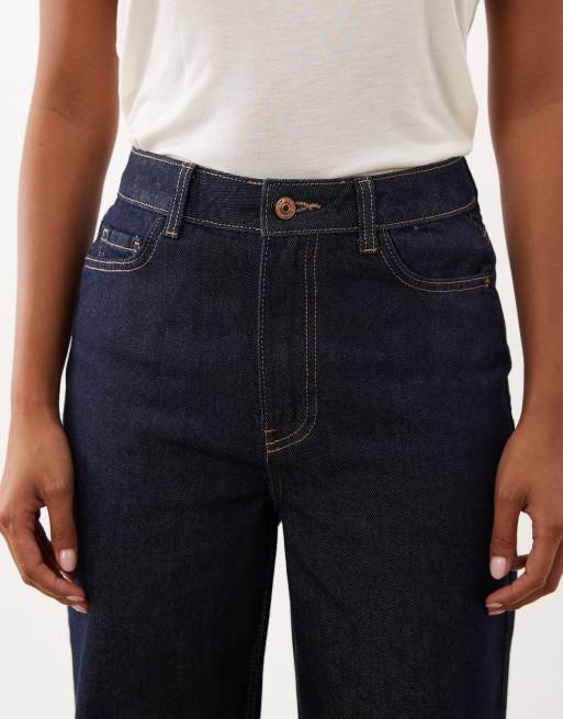 New Look Petite Adalae wide leg jean in navy, 5 of 5